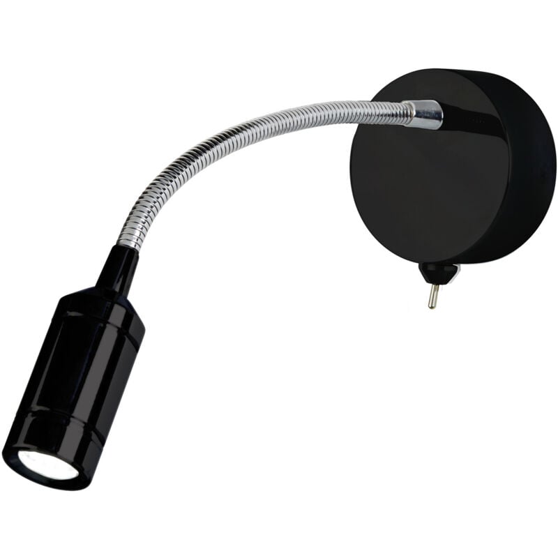 foto del prodotto applique contemporanea flexy acciaio nero led 0,75w