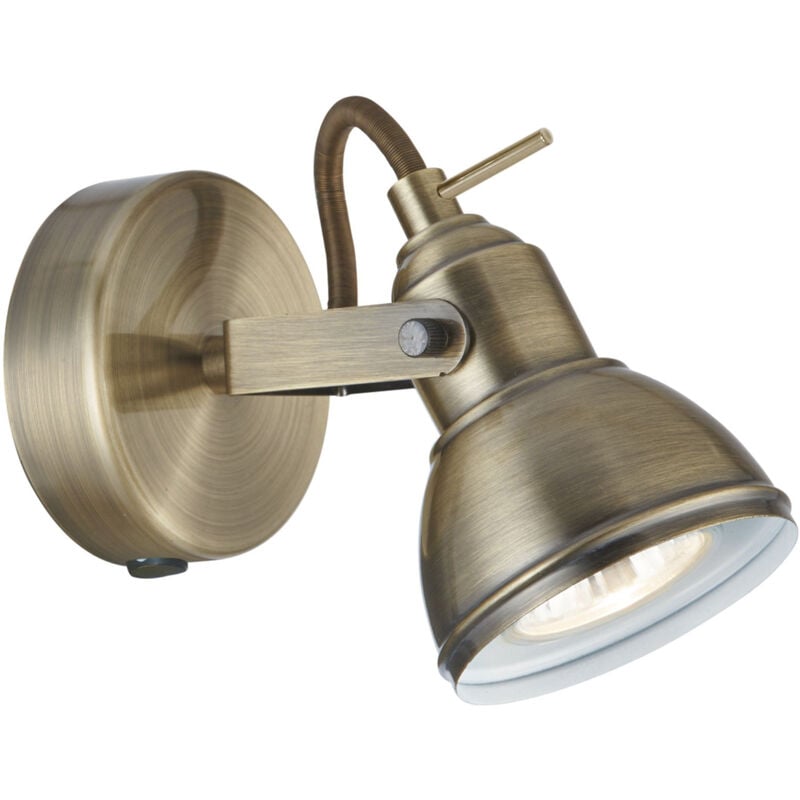 foto del prodotto applique contemporanea focus spotlight acciaio adjustable 1 luce gu10