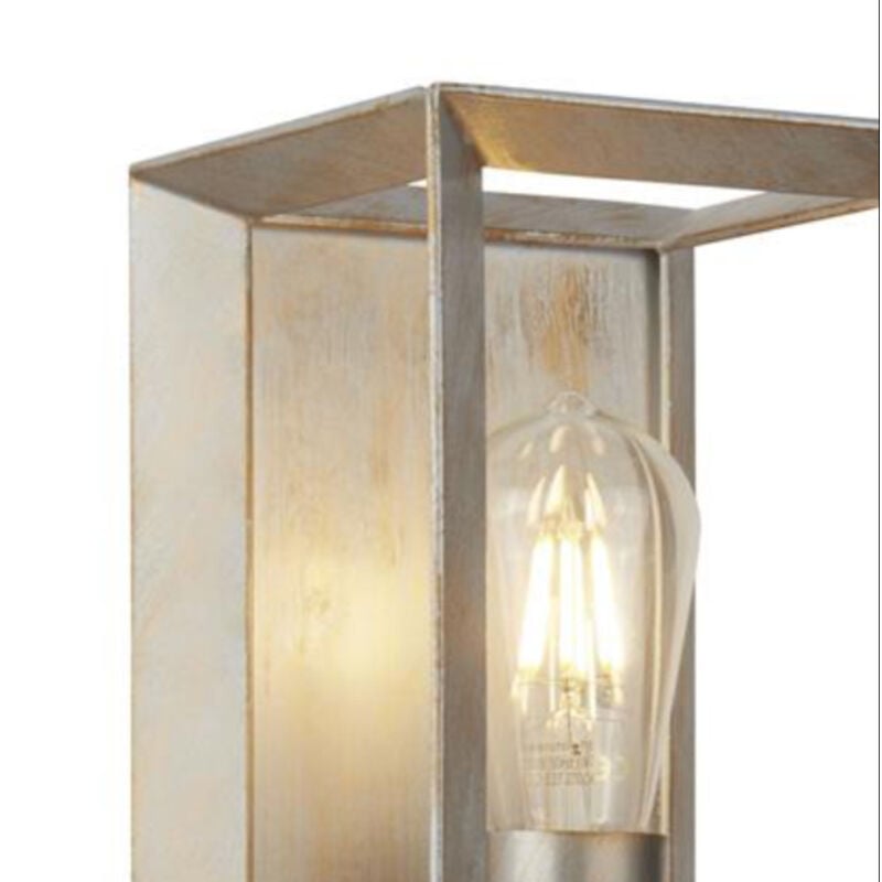foto del prodotto applique contemporanea heaton acciaio argento oro 1 luce e27