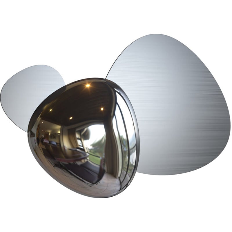 foto del prodotto applique contemporanea jack stone acciaio colore nichel led 8w