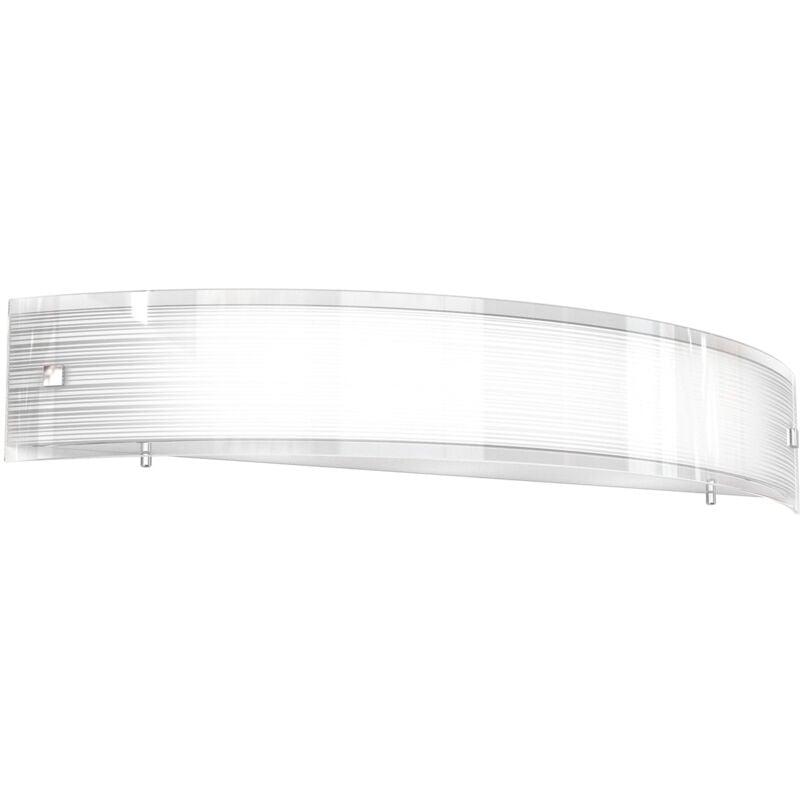 foto del prodotto applique contemporanea linear mad metallo e vetro bianco 3 luci e27 70cm