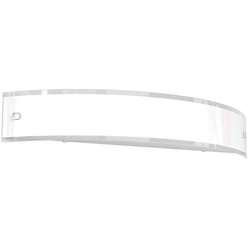 foto del prodotto applique contemporanea linear metallo e vetro bianco 3 luci e27 70cm