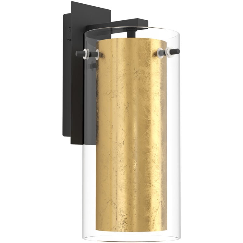foto del prodotto applique contemporanea pinto gold acciaio nero 1 luce e27