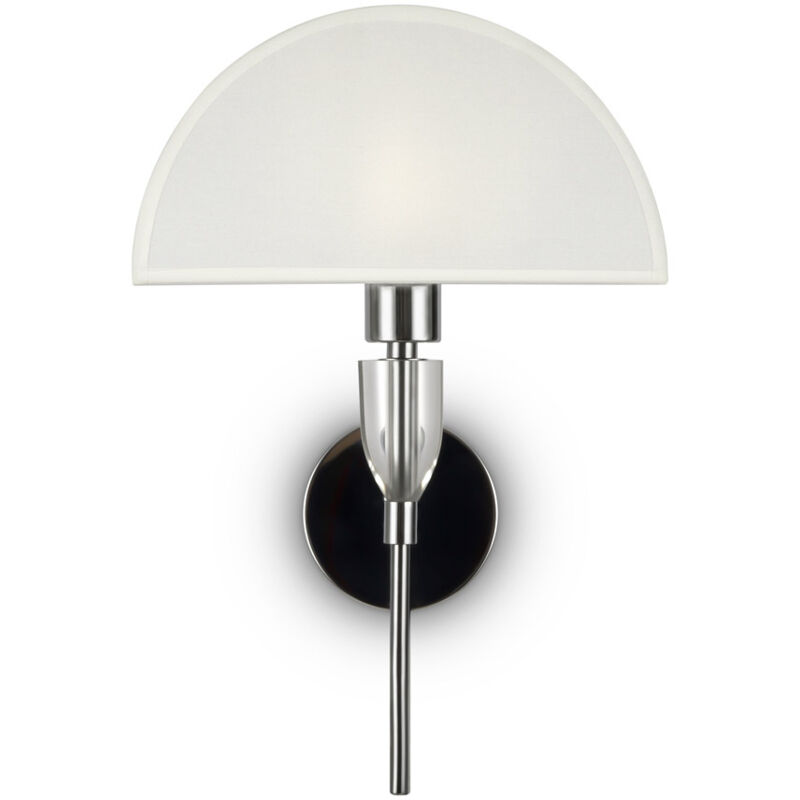 immagine 0 del prodotto applique contemporanea prima metallo cromo diffusore cotone bianco