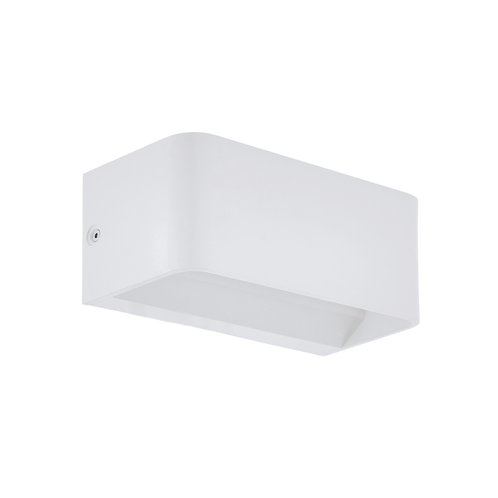foto del prodotto applique contemporanea sania media 4 led alluminio bianco