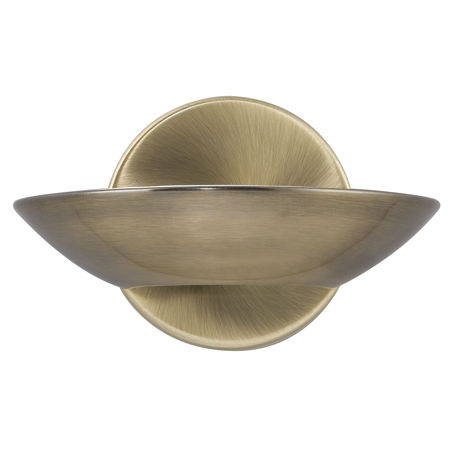 foto del prodotto applique contemporanea sardegna acciaio ottone vetro led 10w 3000k