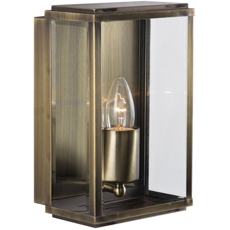 foto del prodotto applique contemporanea scatola acciaio adjustable vetro 1 luce e27