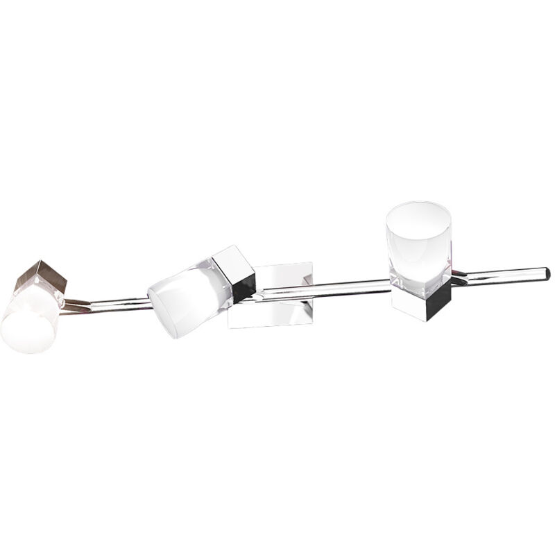 foto del prodotto applique contemporanea sunny metallo cromo vetro satinato 3 luci g9