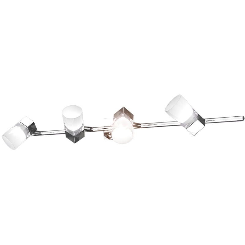 foto del prodotto applique contemporanea sunny metallo cromo vetro satinato 4 luci g9