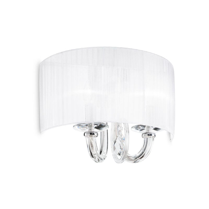 foto del prodotto applique contemporanea swan corda bianco 2 luci e14