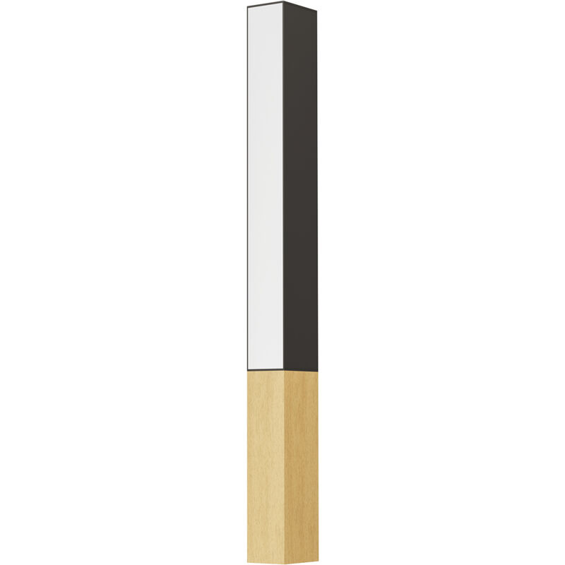 foto del prodotto applique contemporanea tudons alluminio nero 1 luce led integrato 12w