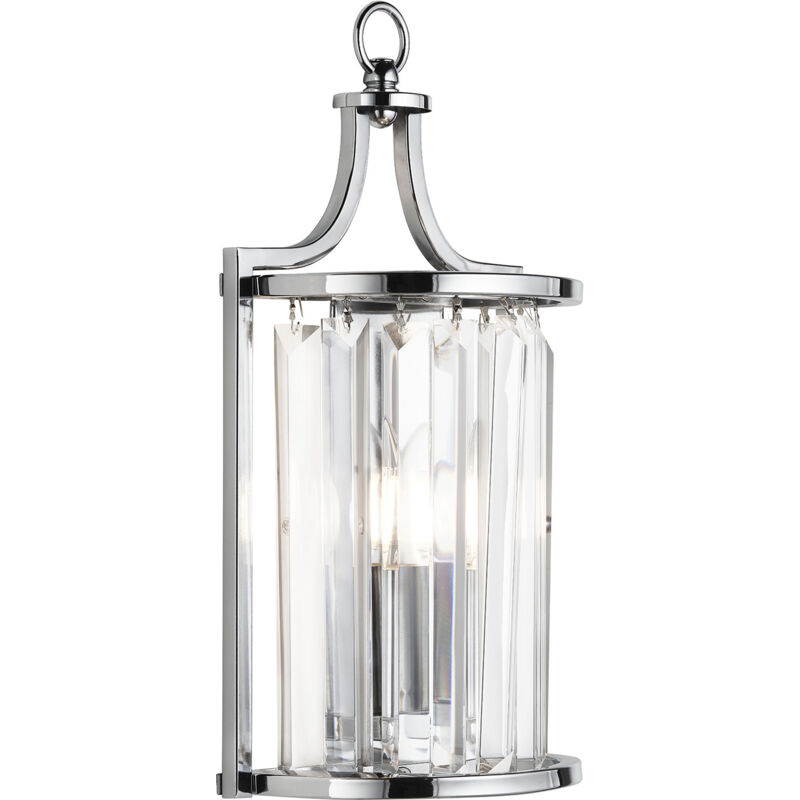 foto del prodotto applique contemporanea victoria acciaio cromo vetro 1 luce e14