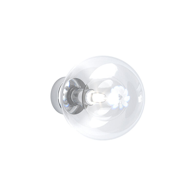 foto del prodotto applique contemporaneo willow metallo cromo vetro trasparente 1 luce g9