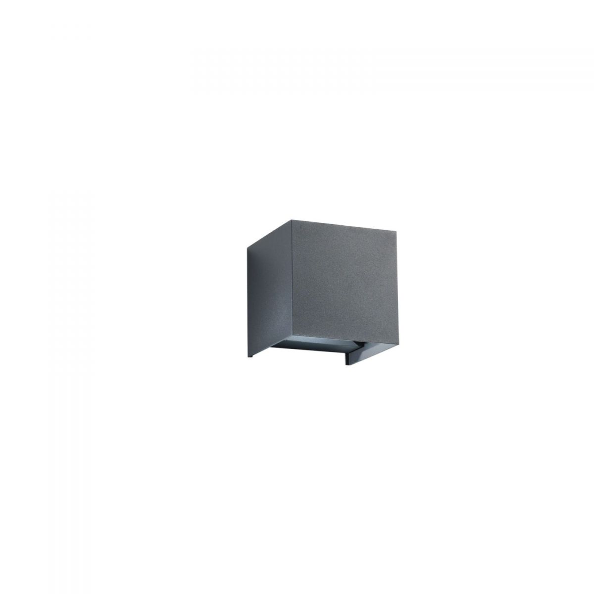 foto del prodotto applique cubo biemissione led alfa antracite 2x10w 1800lm cct ip54