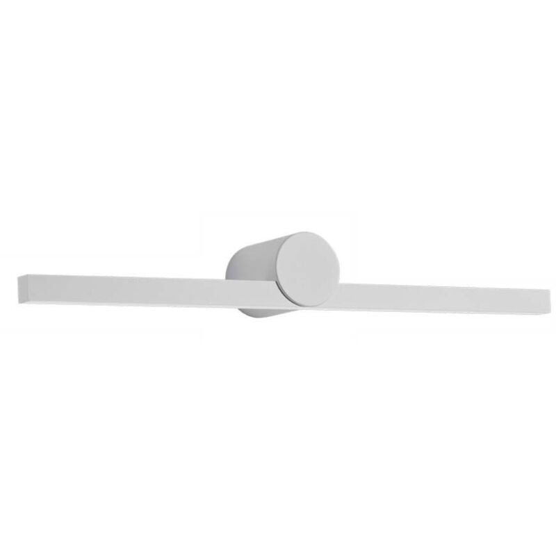 foto del prodotto applique da bagno bianca a led con supp. fisso 12w 4000k 61x10cm v tac 405821