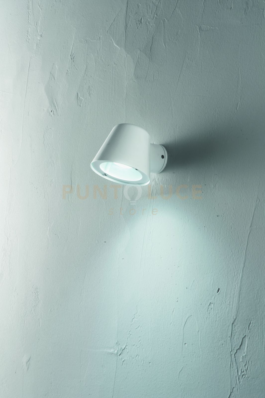 foto del prodotto applique da esterni malta bianco 1 luce attacco gu10 ip65 h.10cm