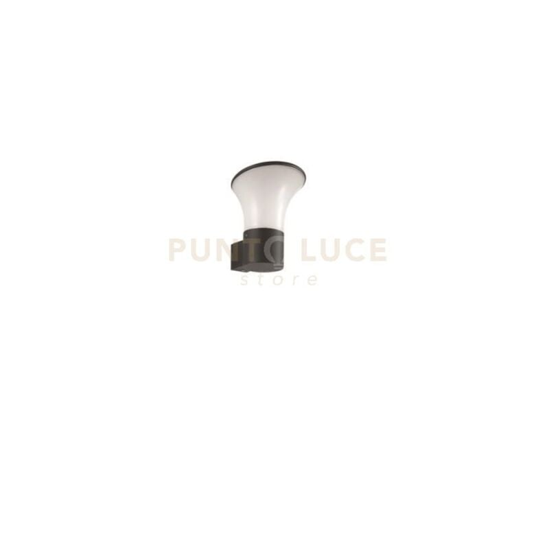 foto del prodotto applique da esterno ares nero 1 luce attacco e27 ip54 h.21cm