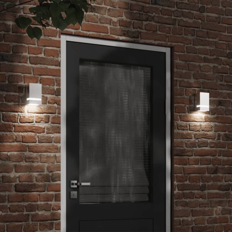 foto del prodotto applique da esterno argento in acciaio inossidabile vidaxl