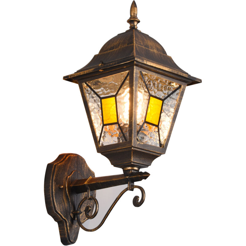 foto del prodotto applique da esterno attacco e27 in alluminio ruggine