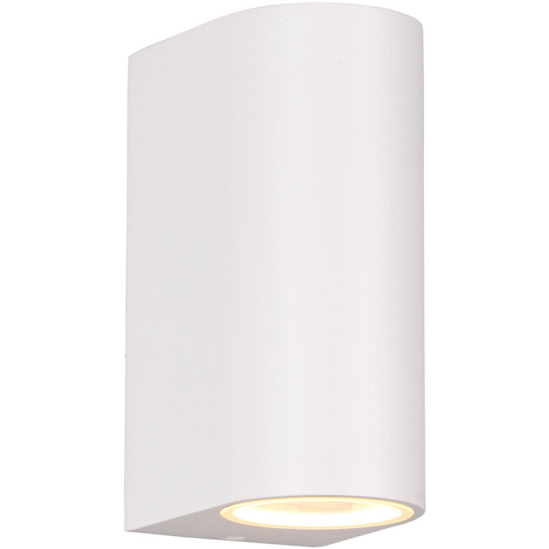 foto del prodotto applique da esterno attacco gu10 in alluminio pressofuso bianco opaco