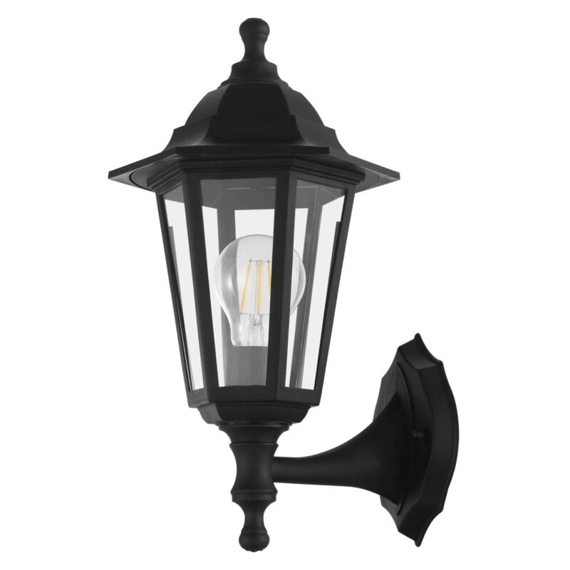 foto del prodotto applique da esterno eglo duanera nero 28w