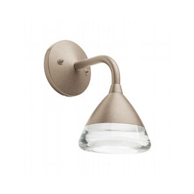 foto del prodotto applique da esterno graal alluminio e termoplastica tortora led 20w 4000k