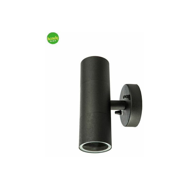 foto del prodotto applique da esterno green light teti ip44 2 luci x gu10 nero
