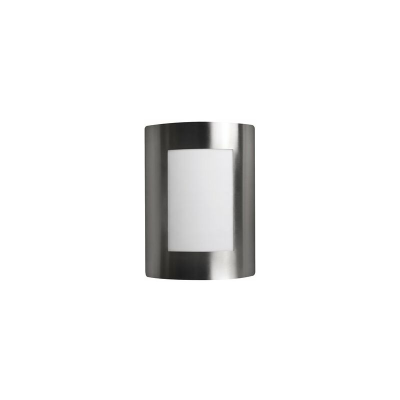 foto del prodotto applique da esterno in acciaio inox e27 ip44 matel liscio
