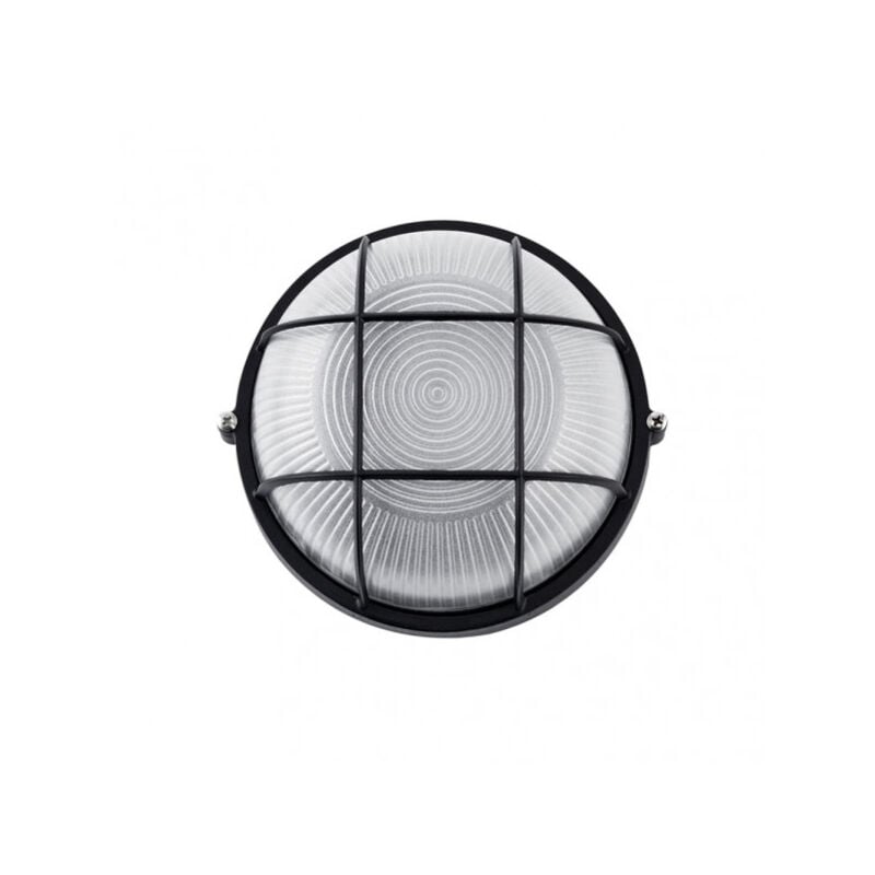 foto del prodotto applique da esterno in alluminio apus small 1xe27 nero 9x17,5x17,5 cm ip44