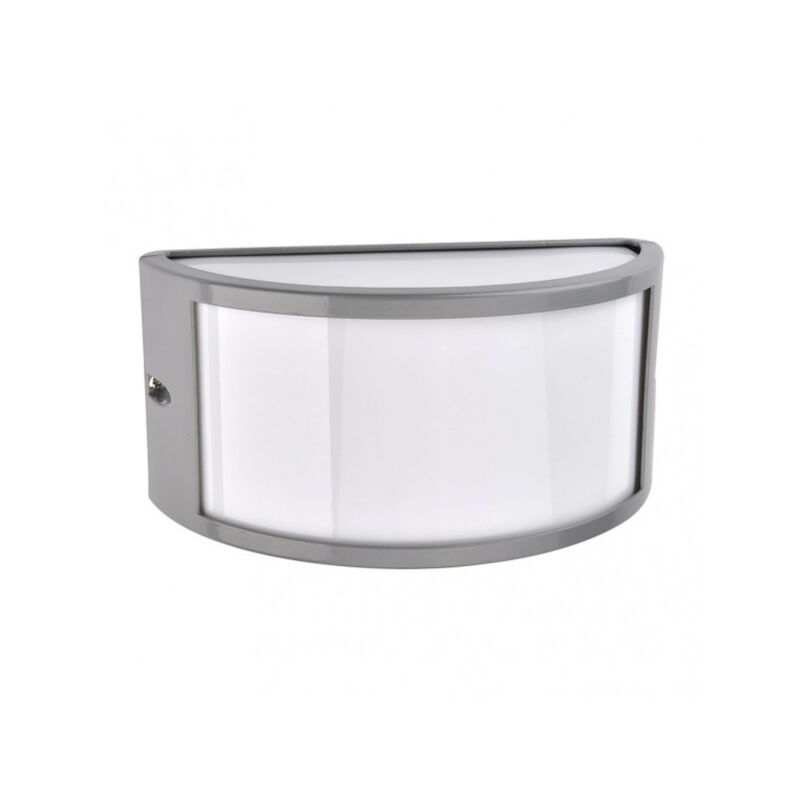 foto del prodotto applique da esterno in alluminio ara 1xe27 grigio ip44 13x25x12 cm
