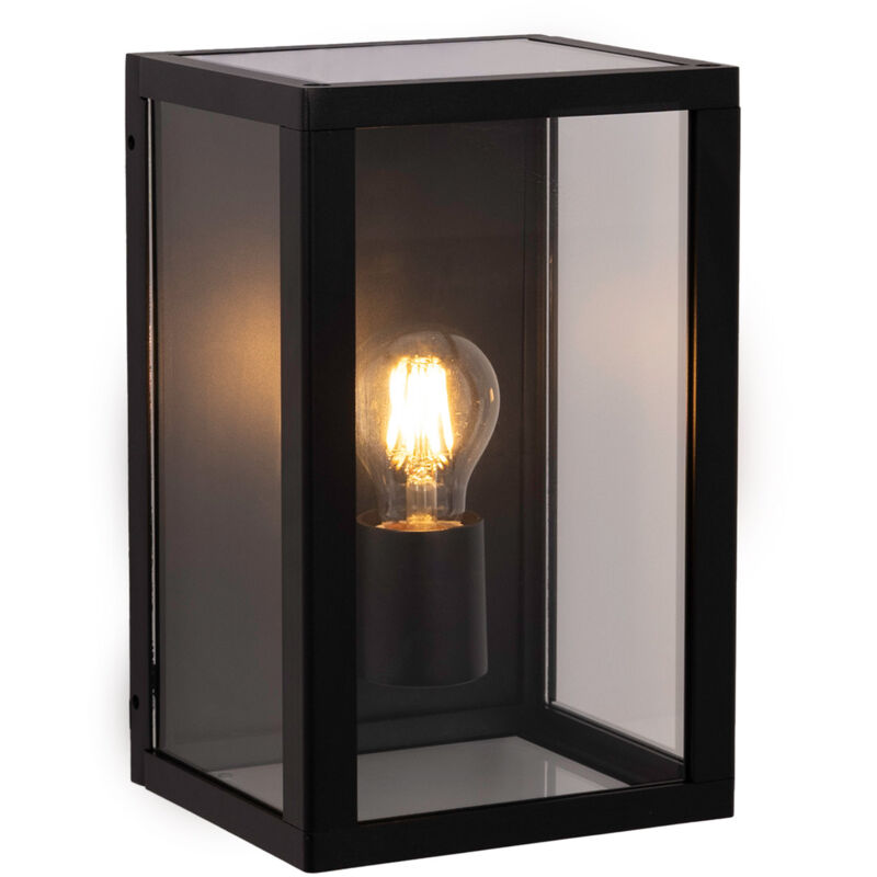 foto del prodotto applique da esterno in alluminio 'glass house' - ip44 - e27