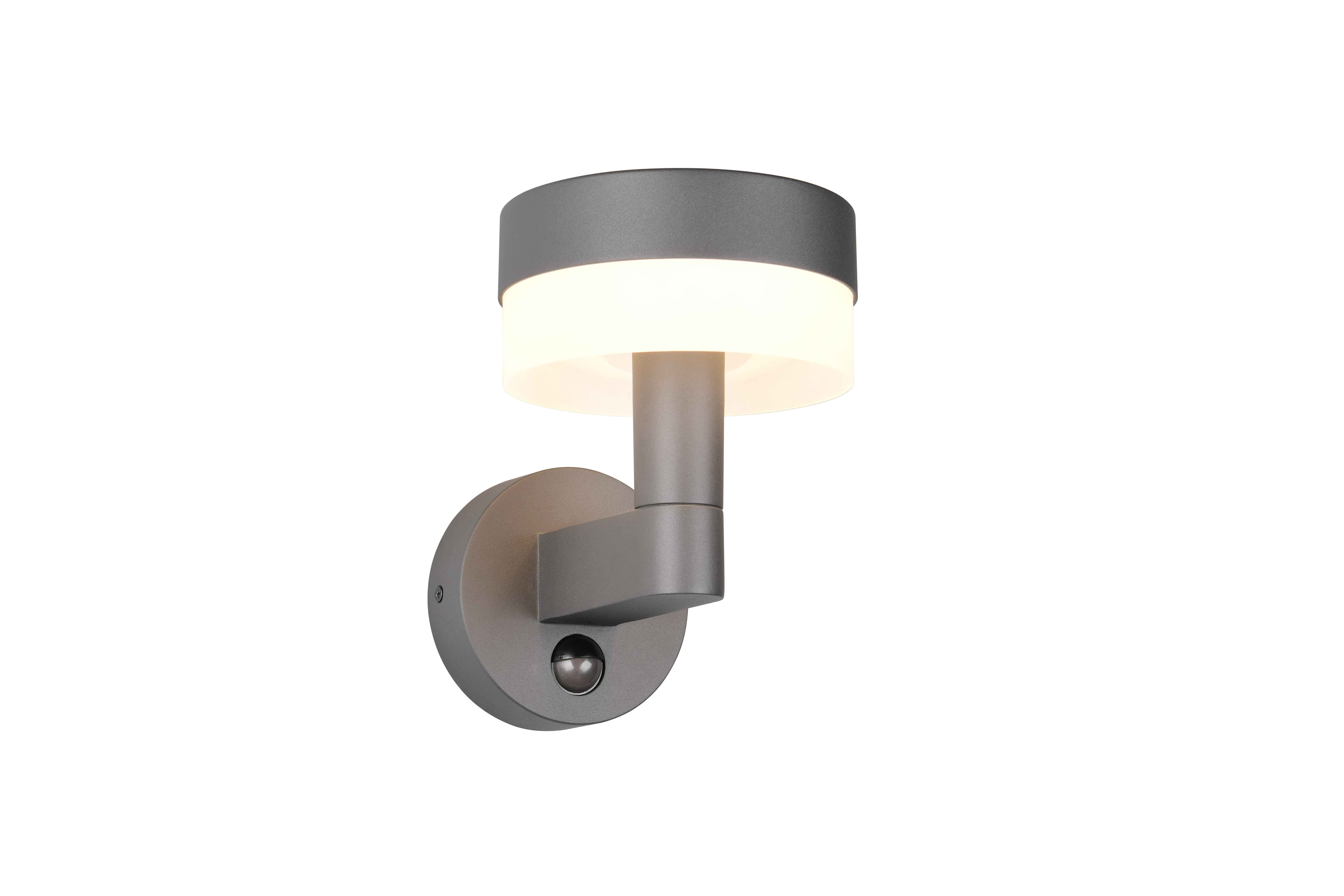 foto del prodotto applique da esterno led c sensore movimento, alluminio, h 23 cm, mackenzie