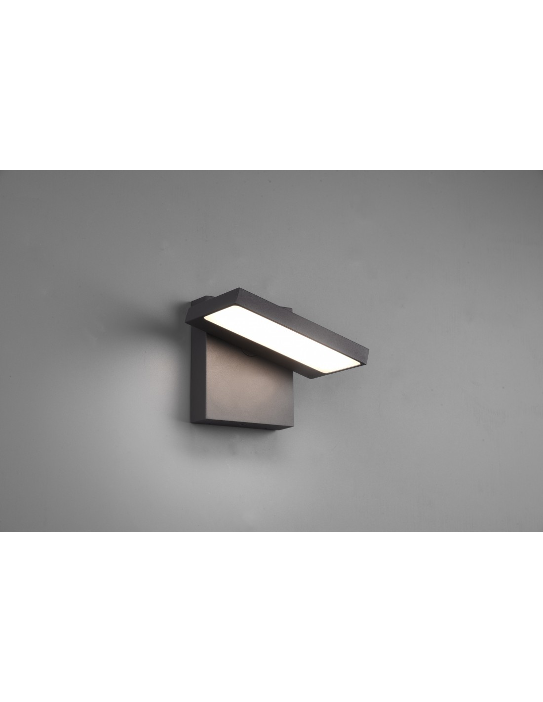 foto del prodotto applique da esterno led orientabile alluminio antracite ip54 horton trio lighting