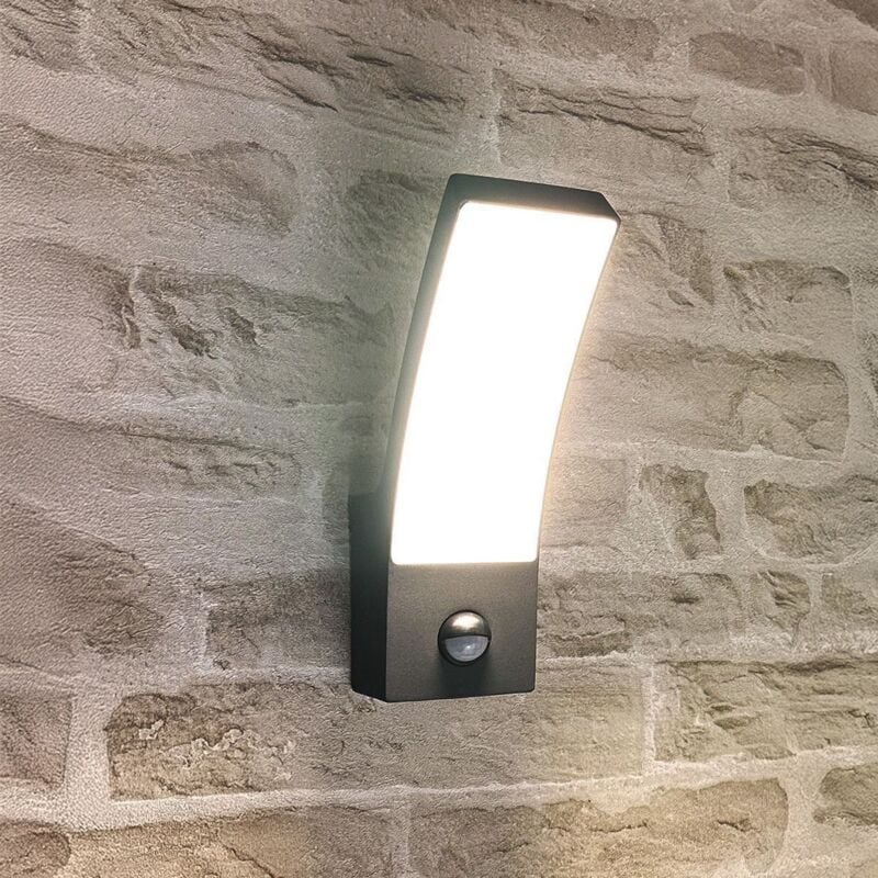 foto del prodotto applique da esterno led rilevatore di movimento thali 12w ip54 temp rature de couleur bianco neutro 4000k