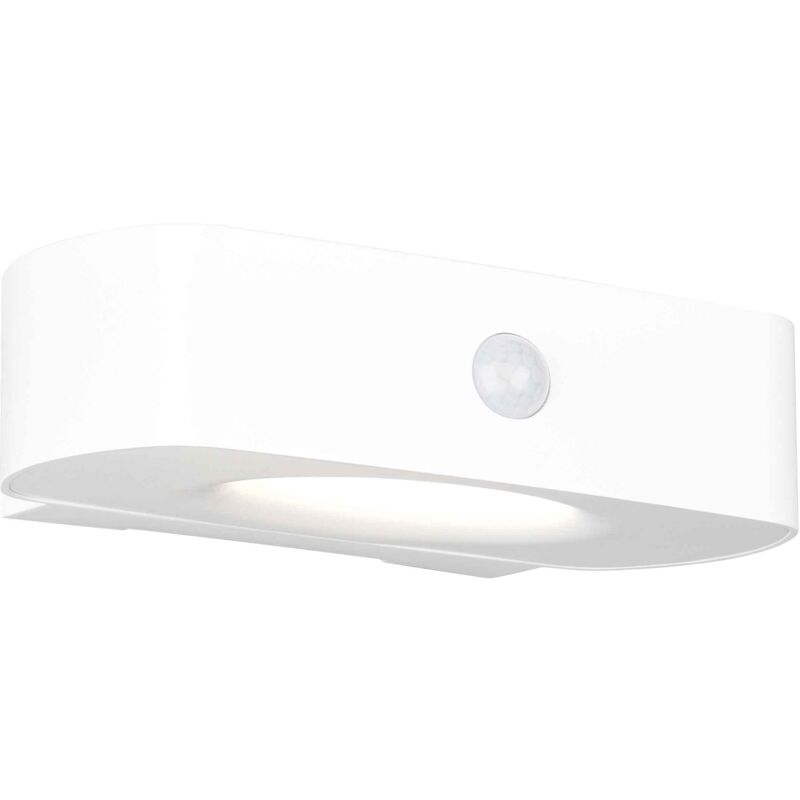 foto del prodotto applique da esterno led, solare, c sensori, bianco, l 22 cm, bilbao
