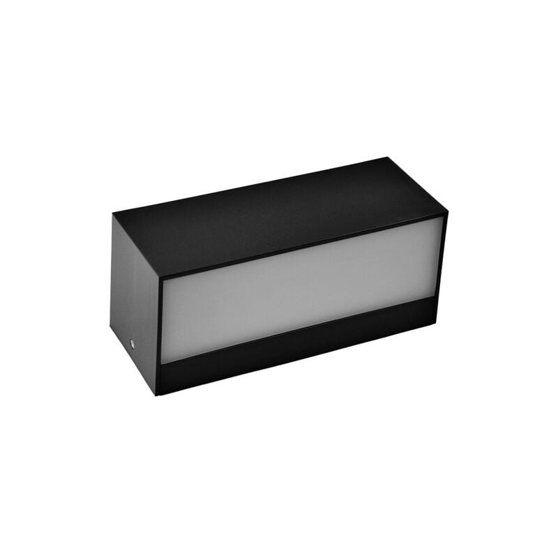 foto del prodotto applique da esterno masala 1xe27 nero ip65 policarbonato 9x23x10,1 cm
