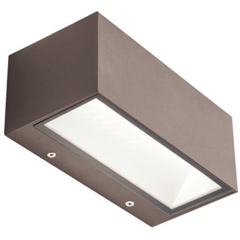 foto del prodotto applique da esterno maxi biemissione box alluminio caff 40w led 4000k