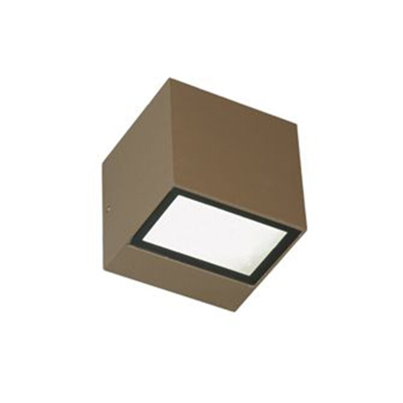 foto del prodotto applique da esterno mini biemissione box alluminio caff 5,5 5,5w led 3000k