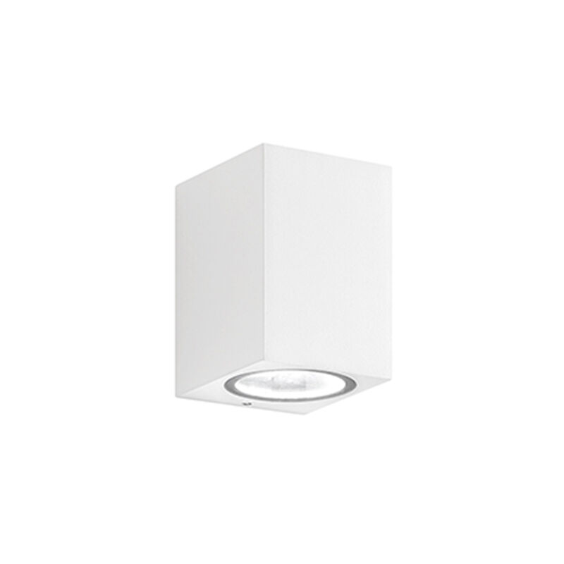 foto del prodotto applique da esterno moderna monolite alluminio bianco 1 luce gu10