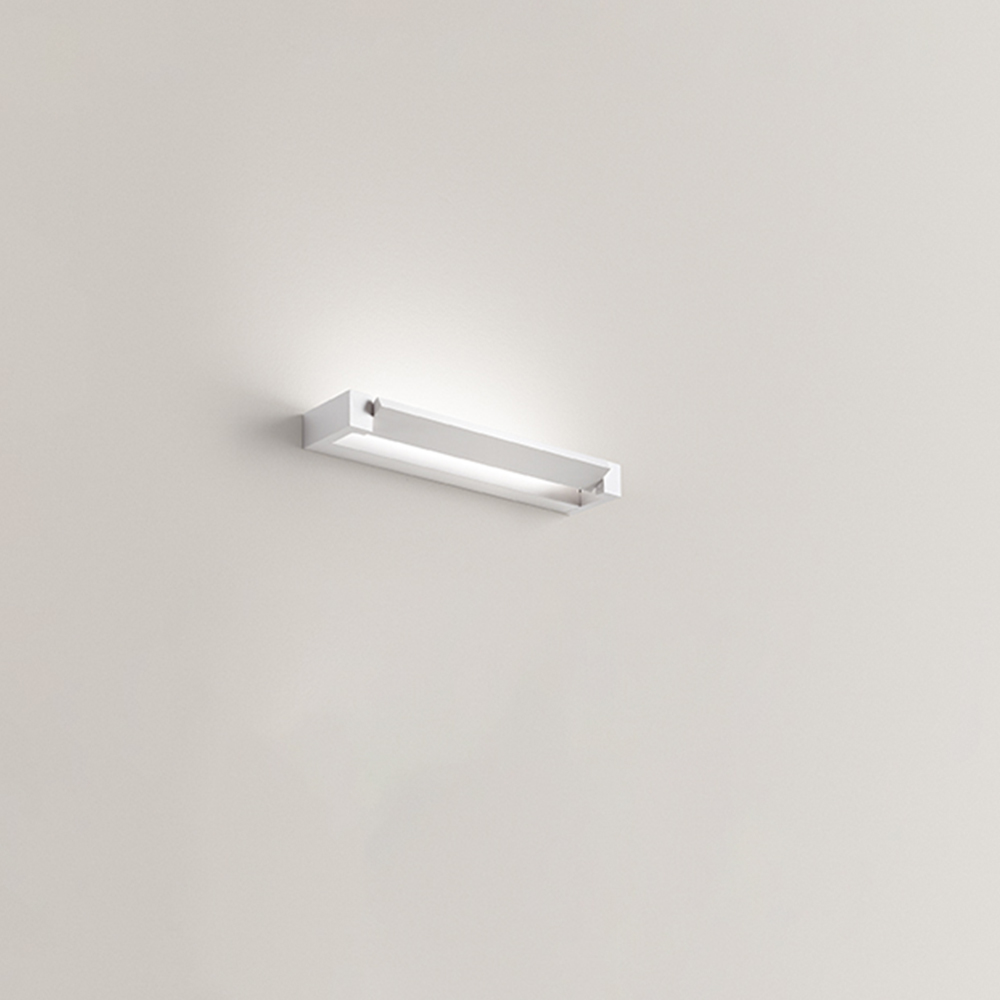 foto del prodotto applique da esterno moderna sway metallo bianco acrilico led 17w 3000k