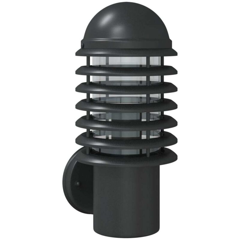 foto del prodotto applique da esterno nera in acciaio inossidabile - vidaxl