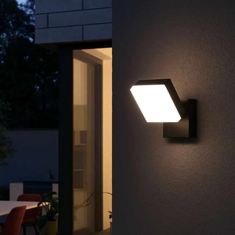 foto del prodotto applique da esterno nero opaco gx53 portofino ip44