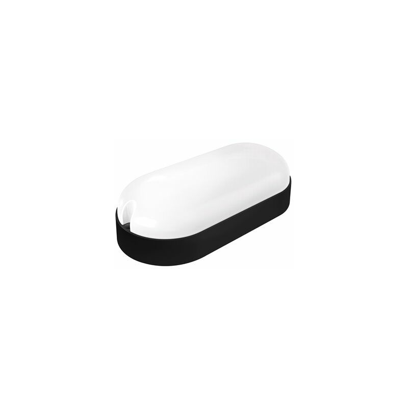 foto del prodotto applique da esterno ovale a led matel sensor 9w nero freddo