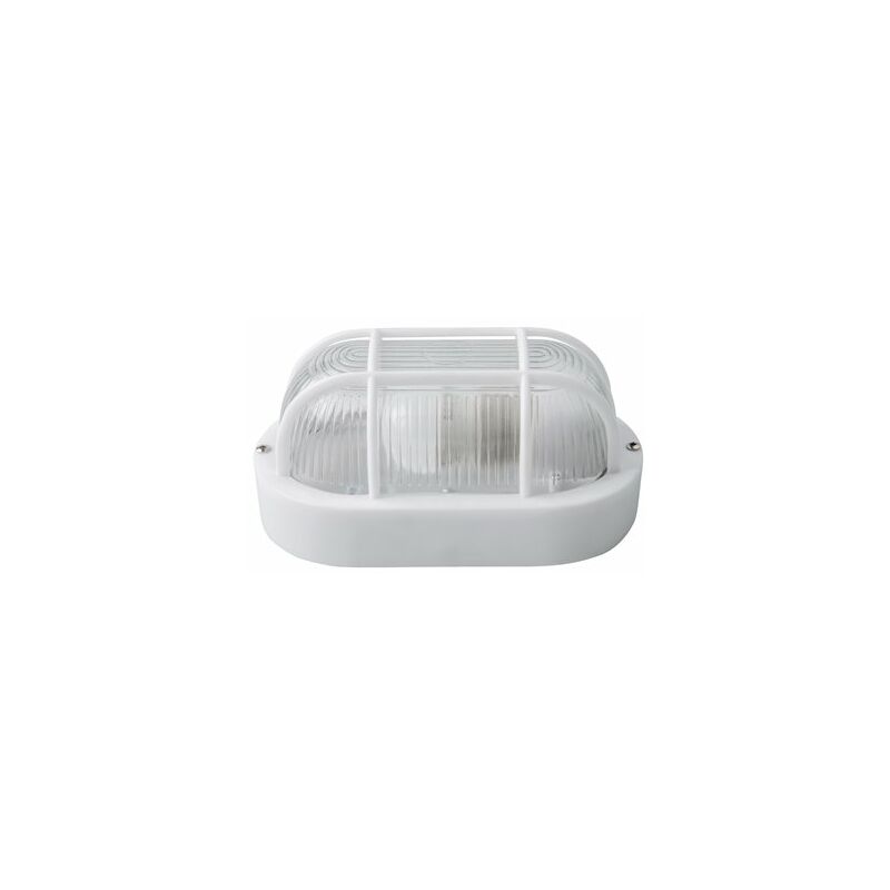 foto del prodotto applique da esterno ovale ip54 e27 bianco