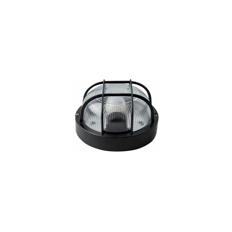 foto del prodotto applique da esterno tondo ip54 e27 nero
