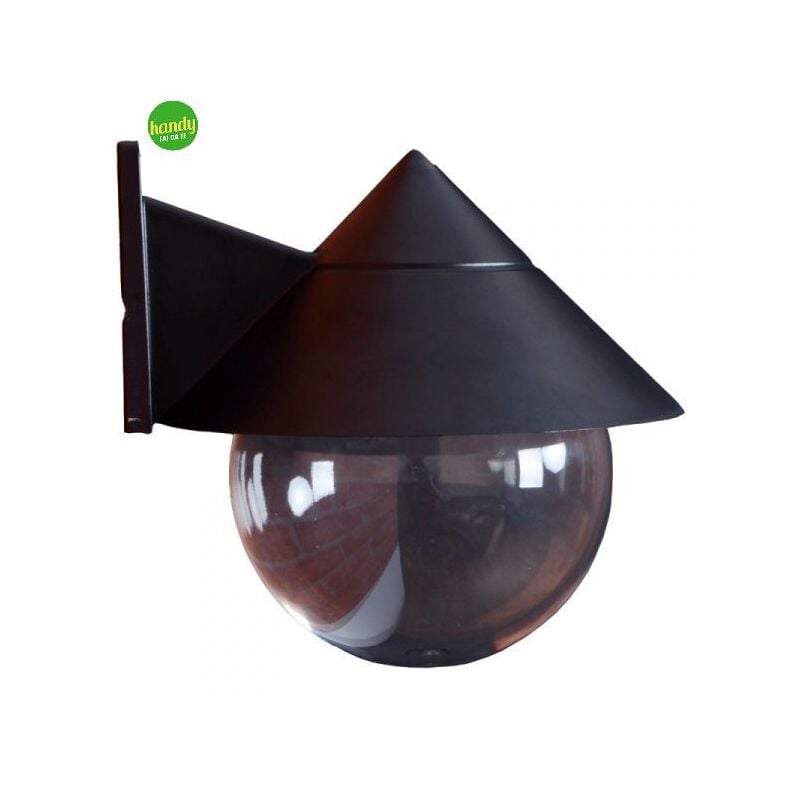 foto del prodotto applique da esterno verso il basso green light eris ip44 e27 nera