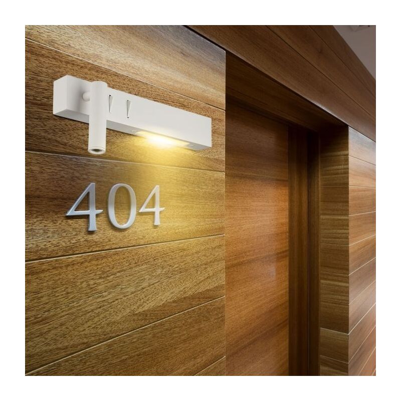 foto del prodotto applique da hotel per lettura con 2 led 3w e 3w colore bianco bianco caldo v tac