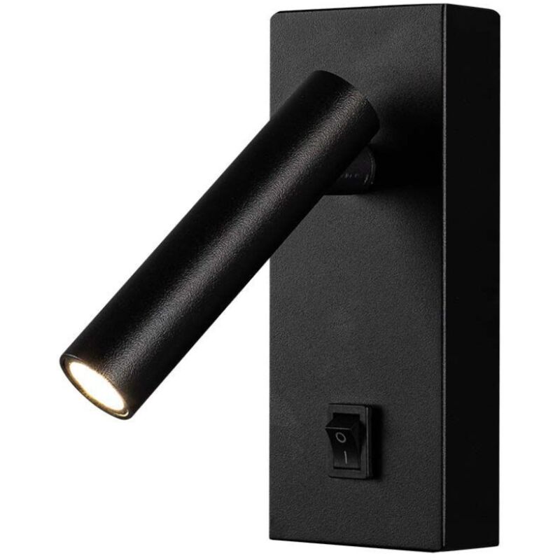 foto del prodotto applique da hotel per lettura led 2w colore nero o bianco nero bianco caldo v tac