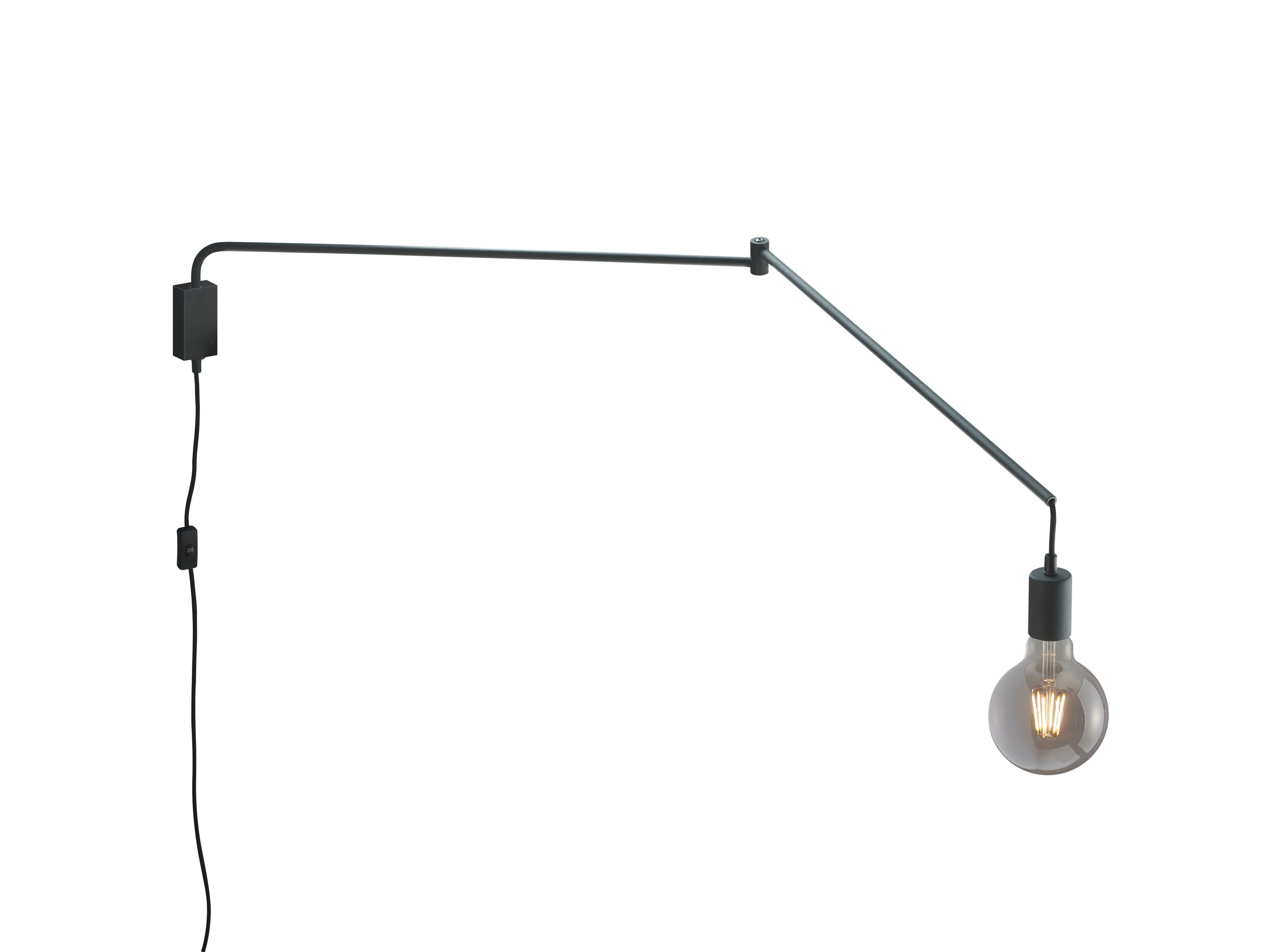 foto del prodotto applique da interno a led in metallo nero opaco