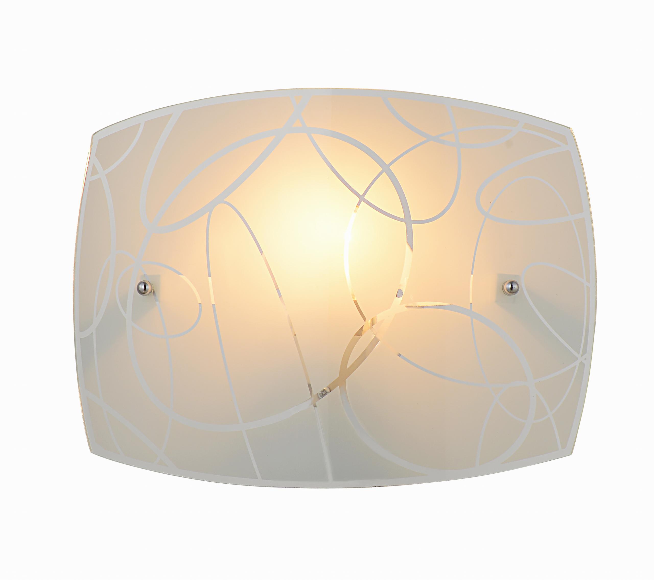 foto del prodotto applique da interno e27 in metallo bianco